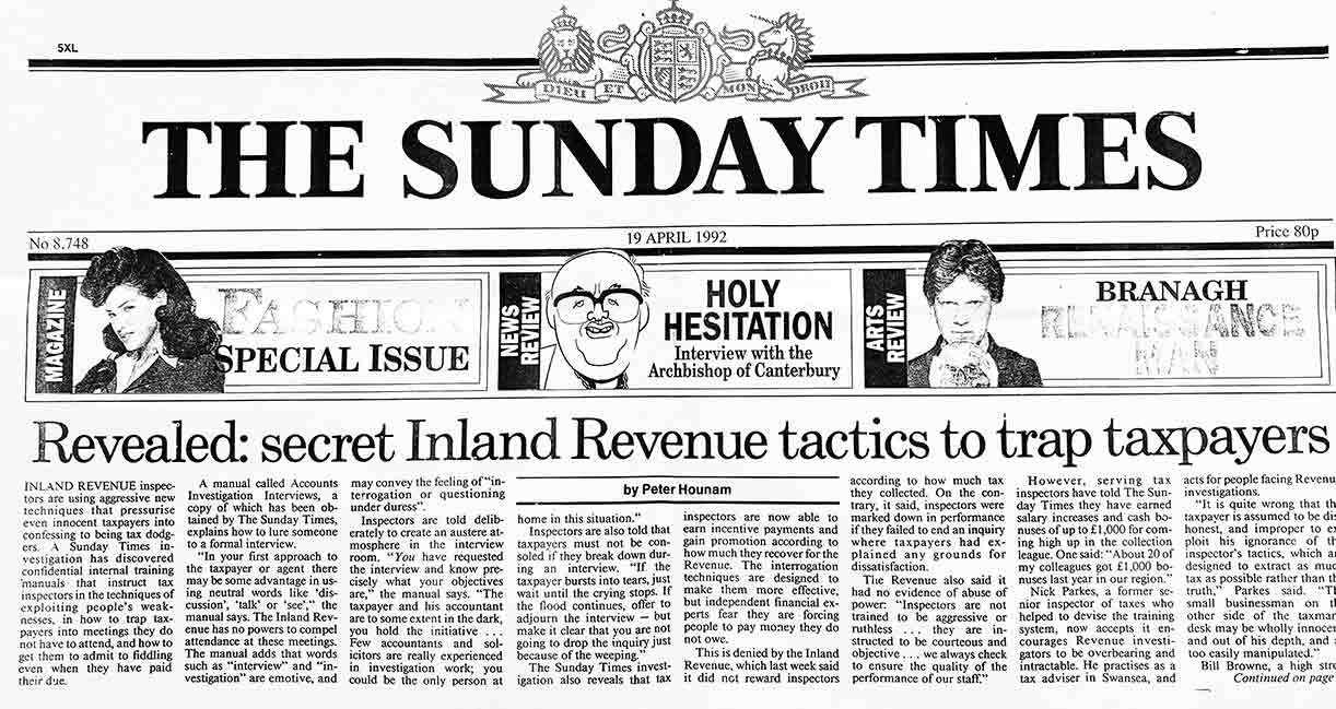 Revealed secret Inland Revenue tactics to trap taxpayers